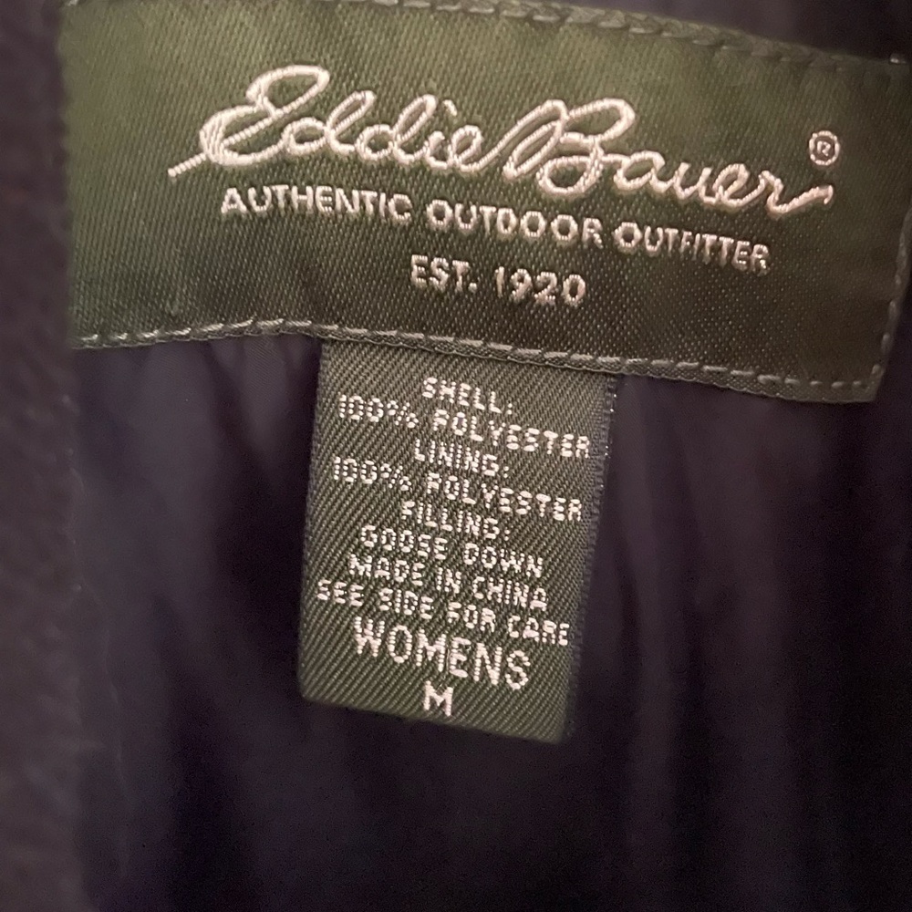 EUC Eddie Bauer Sz M Goose Down Puffer Vest - Picture 3 of 4